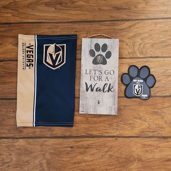 Bundle of Vegas Golden Knights gear for your pet - Picture 1 of 8